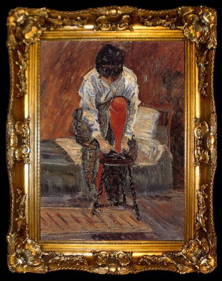 framed  Paul Signac Red silk stockings, ta009-2
